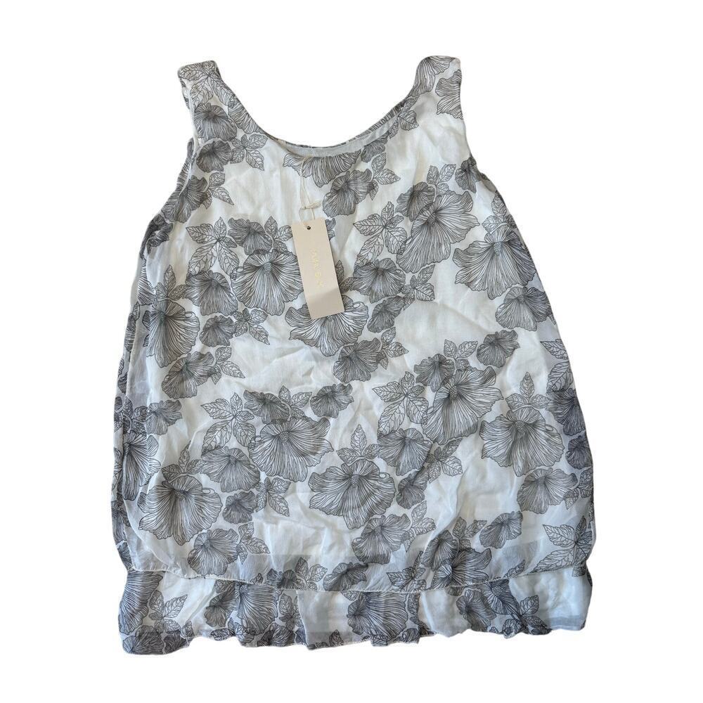 GIUSY SILK Sleeveless tank, size women's Med/Large, NWT; Italian